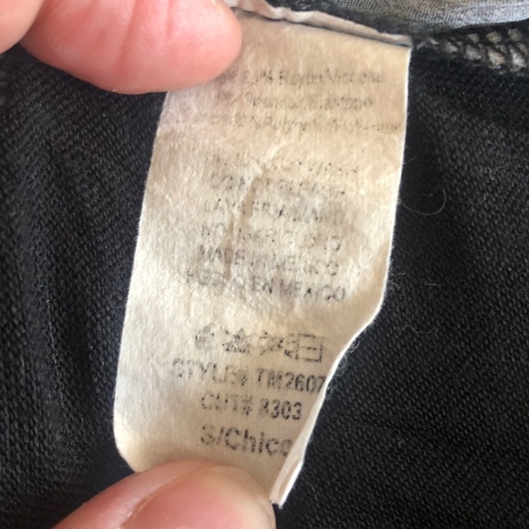 Oversized silk screen effect tee solid black back - Picture 7 of 7